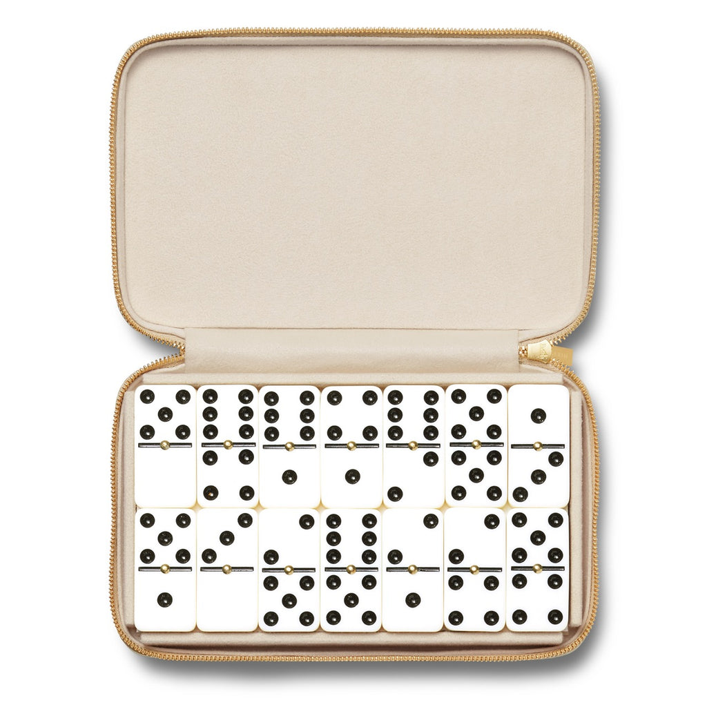 Enzo Travel Domino Set in Fawn