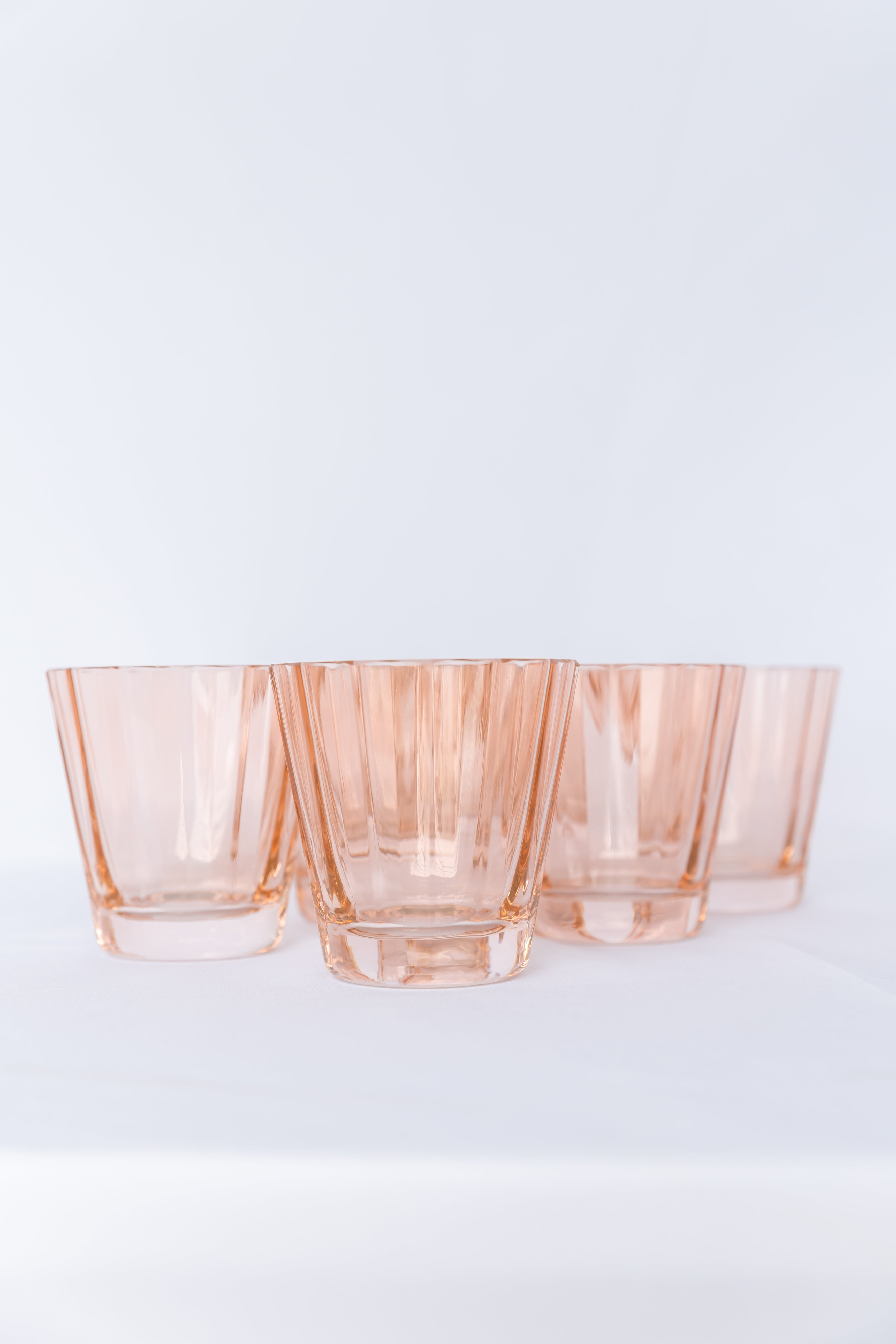 Colored Sunday Low Balls - Set of 6 {Blush Pink}