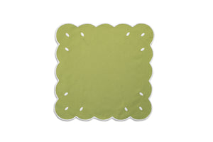 Spring Green and White Placemat and Napkin Set