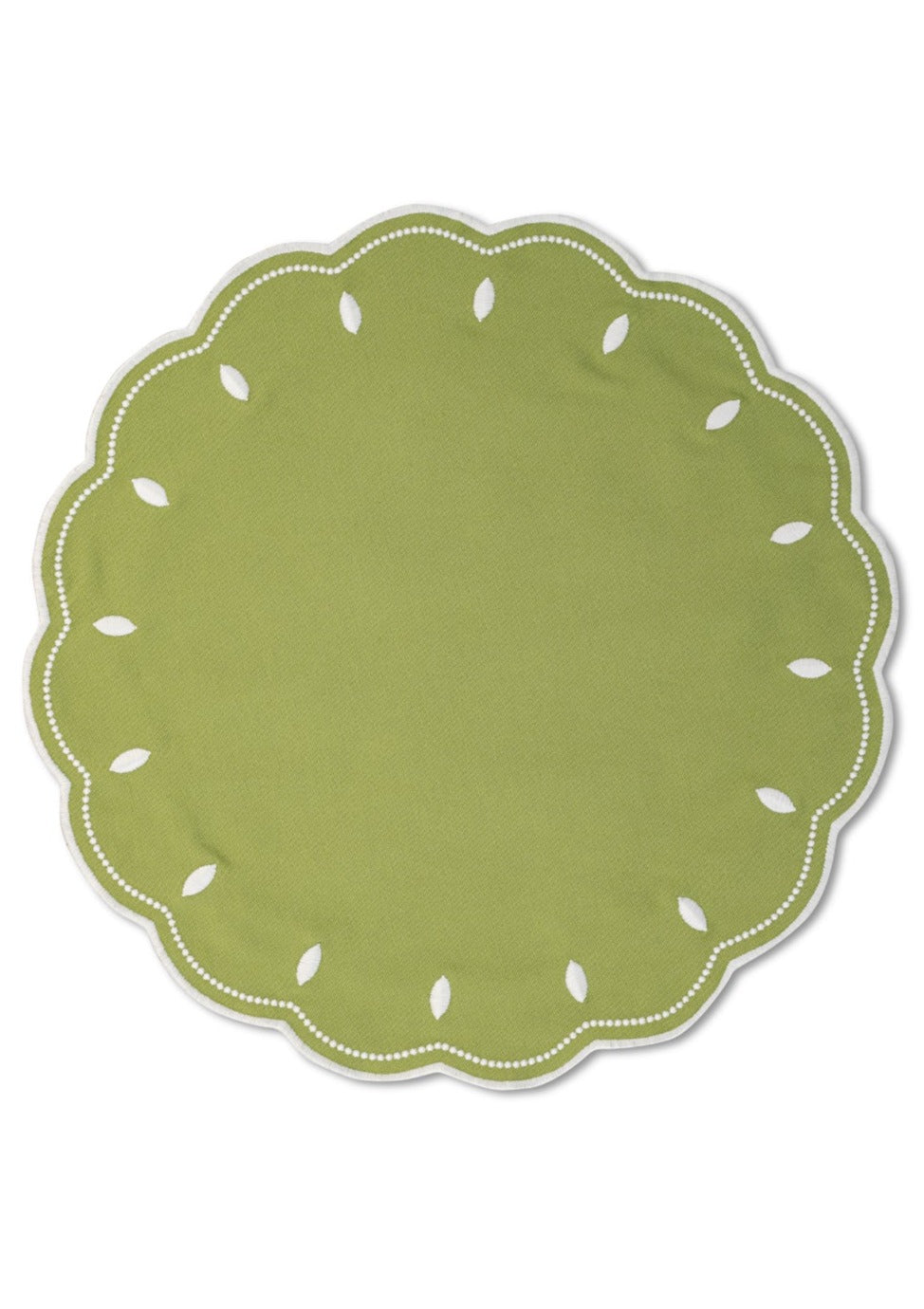 Spring Green and White Placemat and Napkin Set