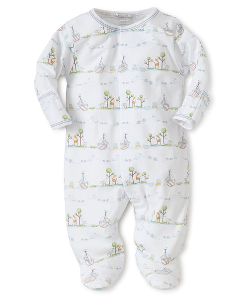 Blue Noah's Print Footie