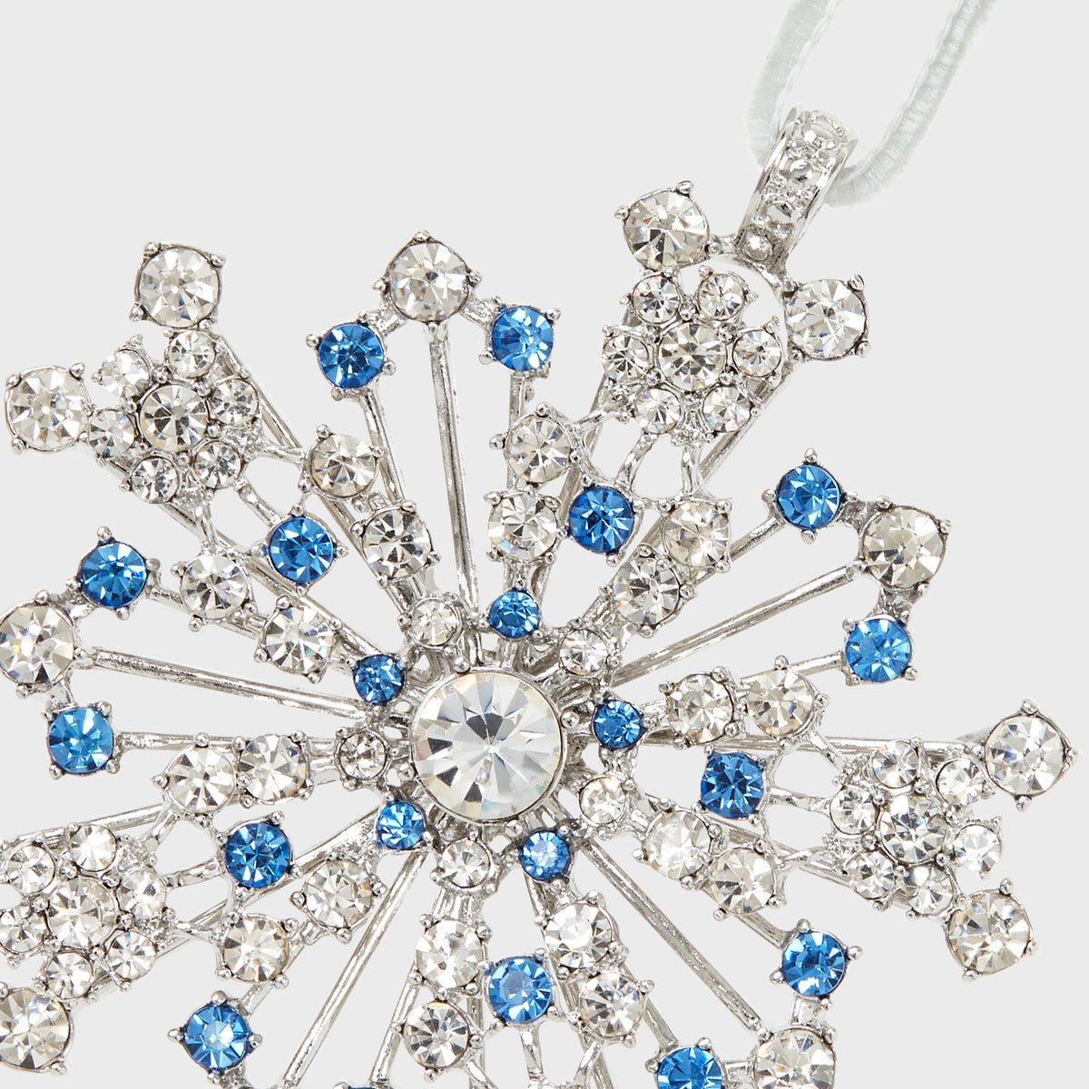 Sparkle Snowflake Ornament in Sapphire