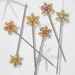 Snowflake Cocktail Picks in Pastel