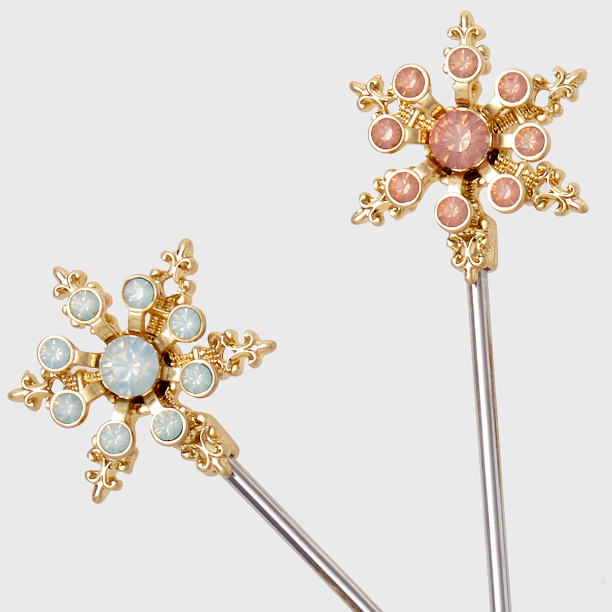 Snowflake Cocktail Picks in Pastel