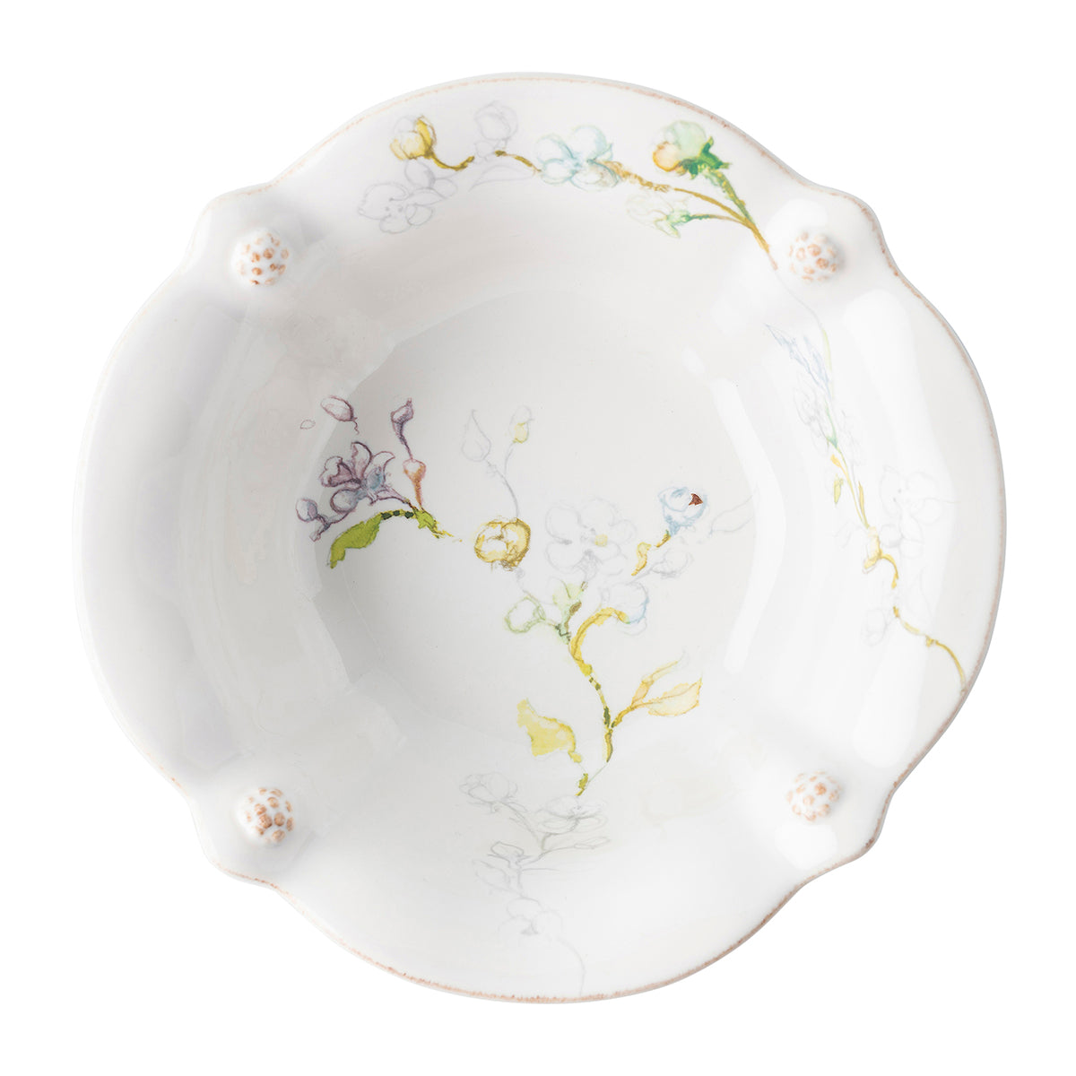 Berry & Thread Floral Sketch Jasmine Cereal/Ice Cream Bowl