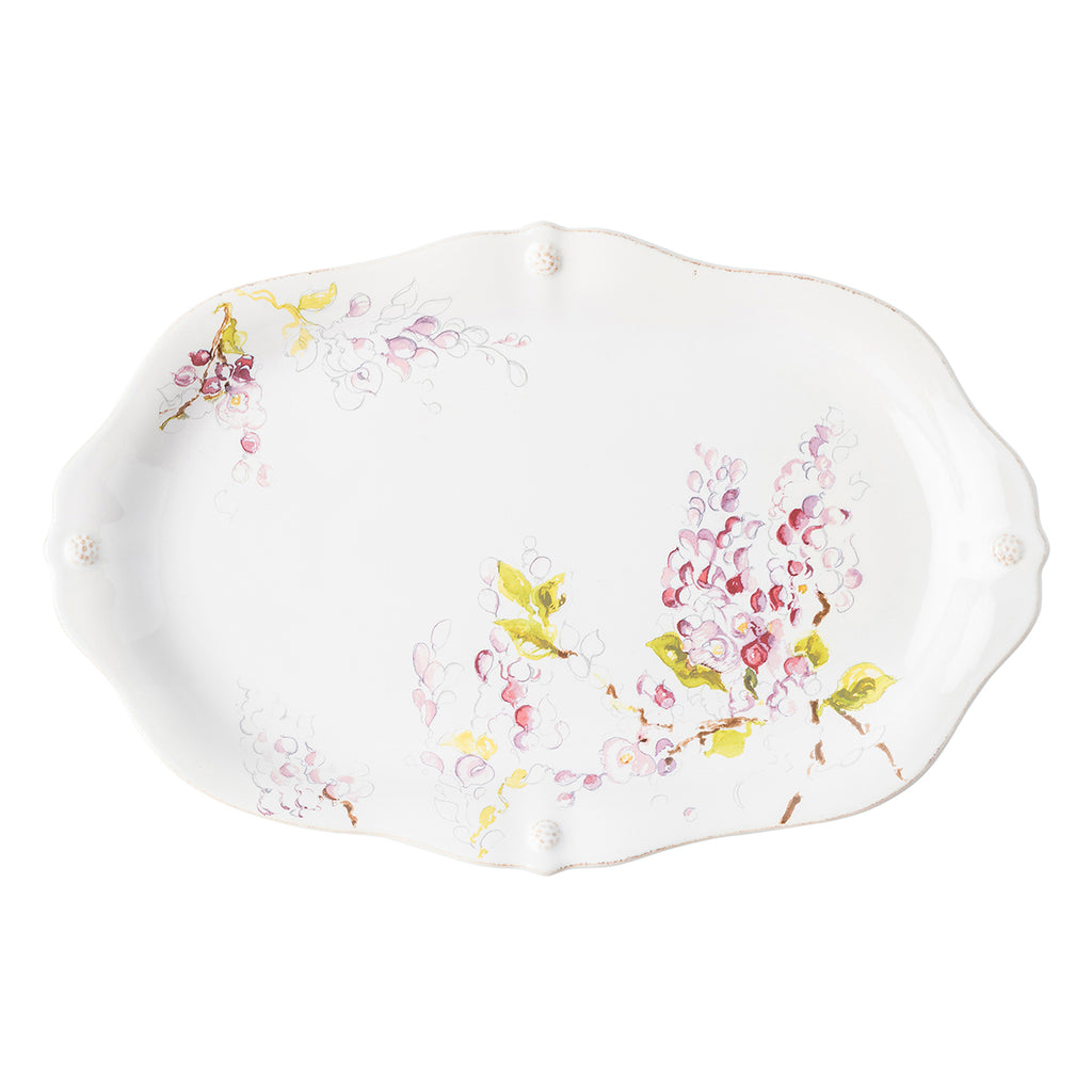 Berry & Thread Floral Sketch 16" Wisteria Platter