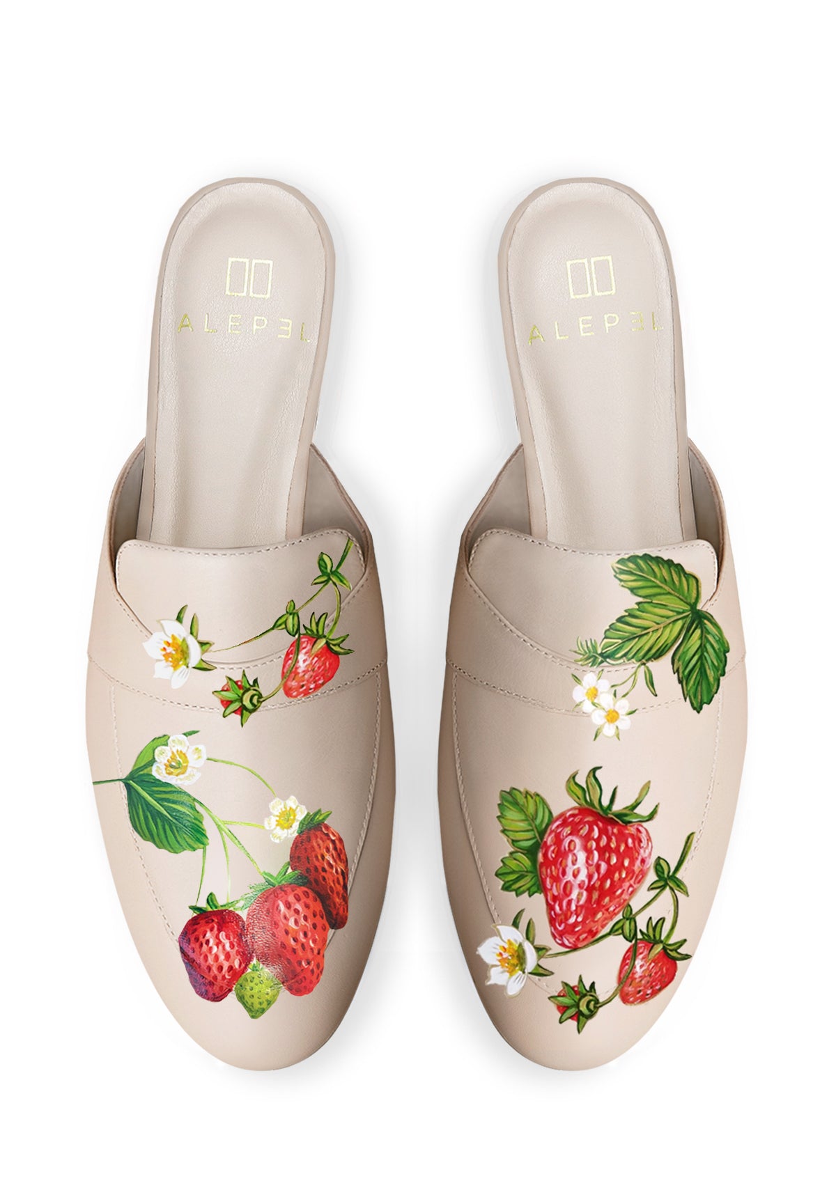 Strawberries Beige Mule