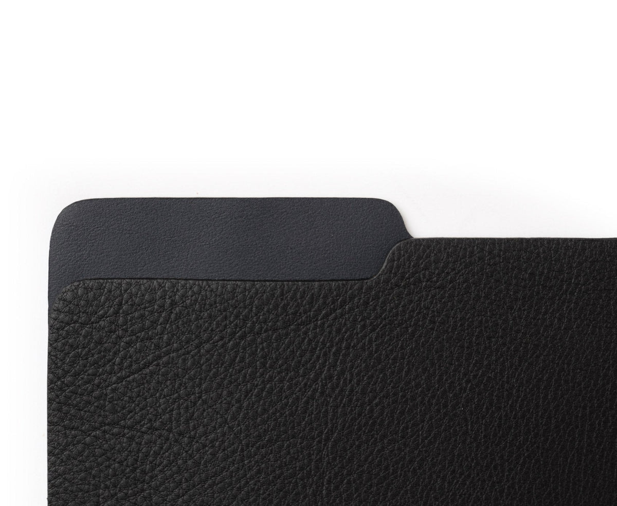 Letter Folder  | Vintage Black Leather