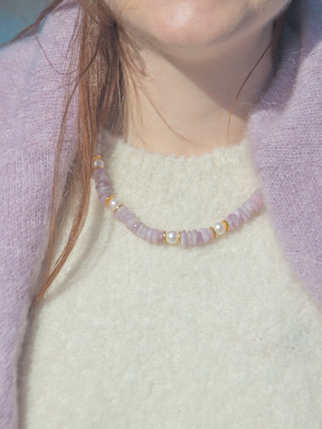 Frances Necklace in Lilac