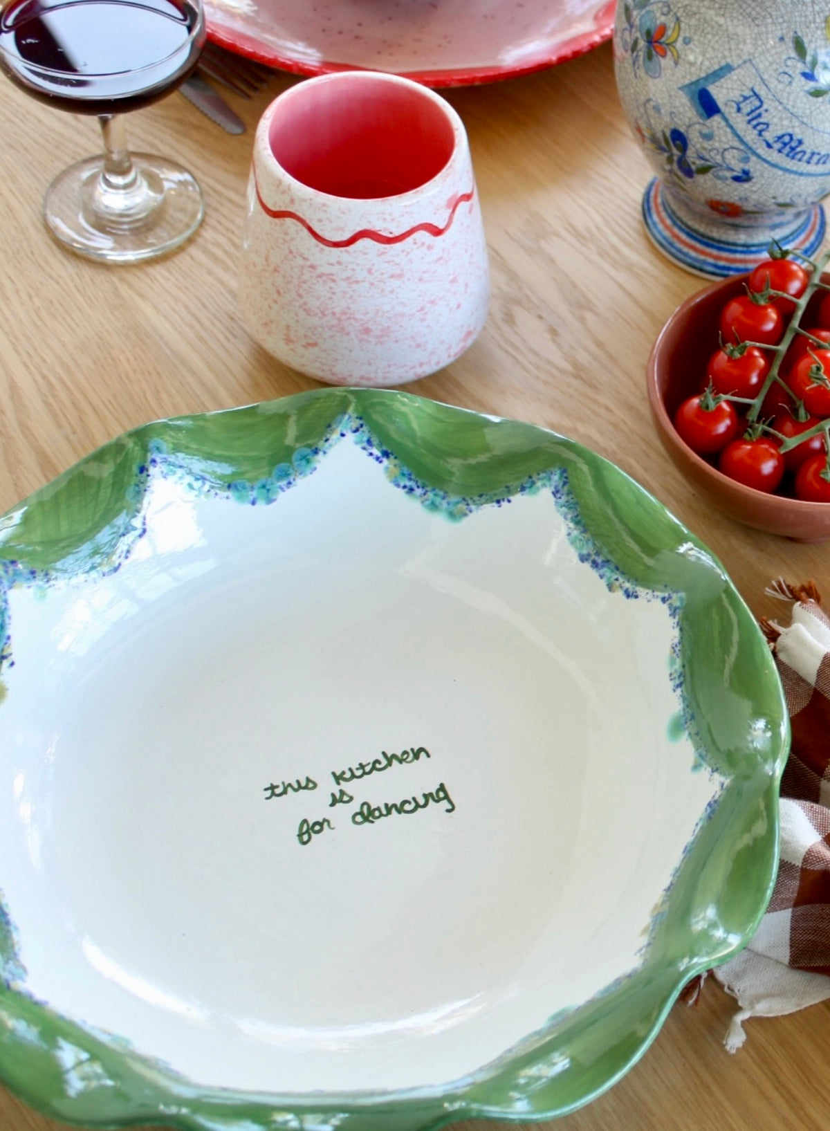"This Kitchen is for Dancing" Pasta Bowl