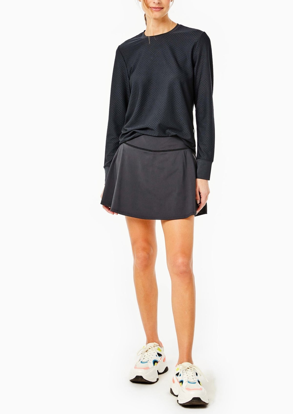 Flounce Skort in Black