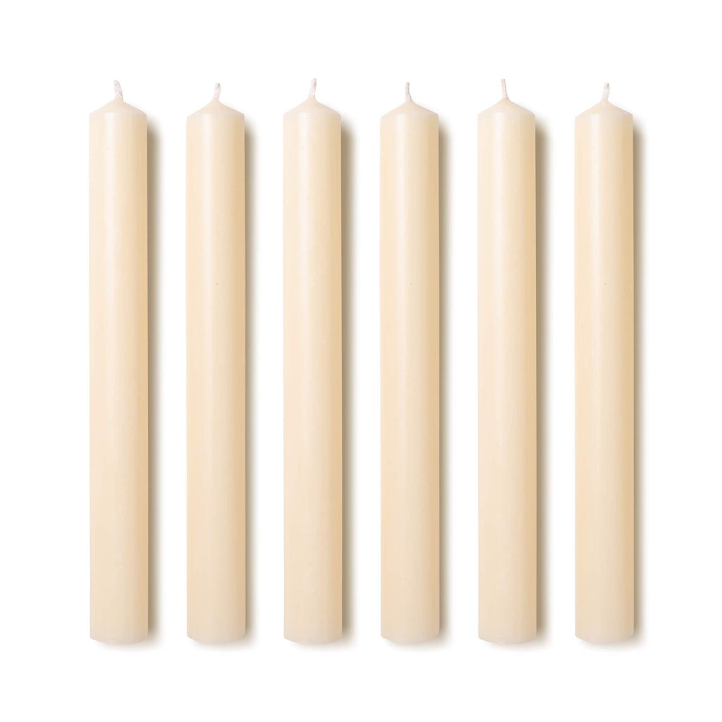 Issy Granger Set of six ivory cream dinner candles