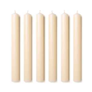 Issy Granger Set of six ivory cream dinner candles