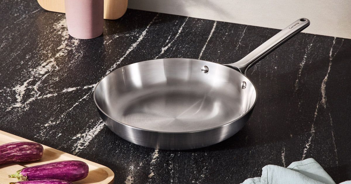 Stainless Steel Fry Pan Duo
