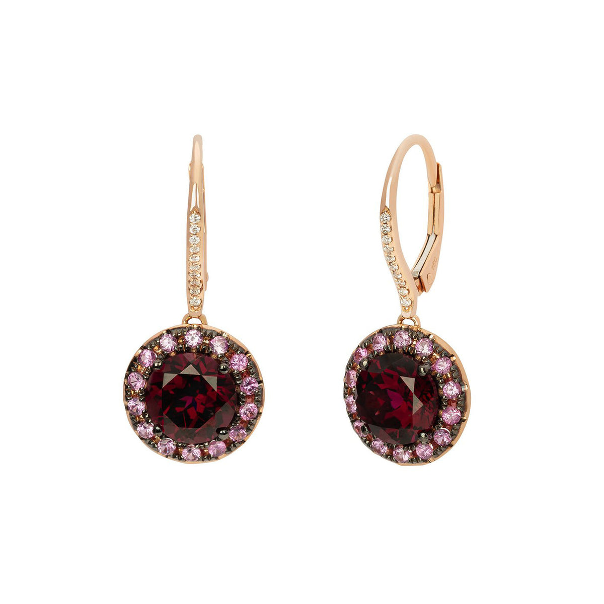 Gem Two Tone Earrings