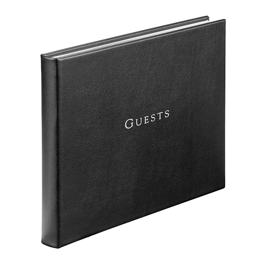 Guest Book in Recycled Italian Bonded Leather