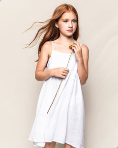 Children's White Gauze Serene Sundress