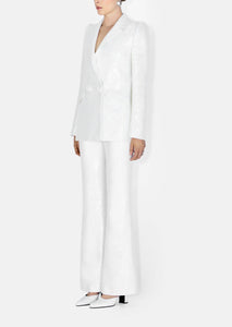 Lisbon Trouser in Off White