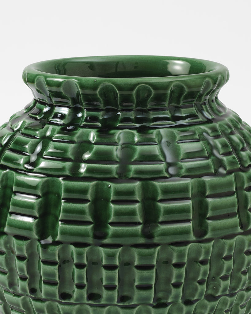 Geometric Vase, Jade