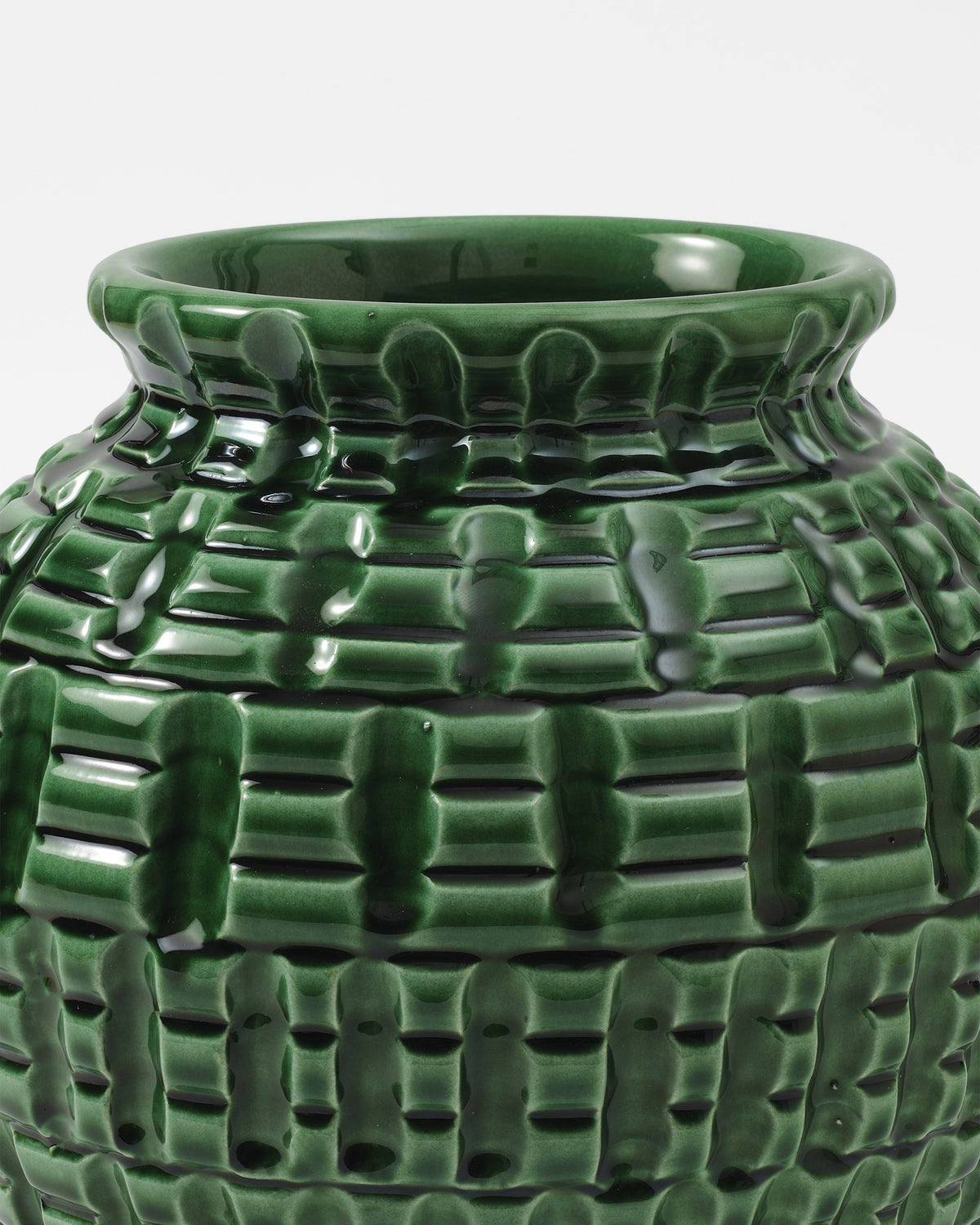 Geometric Vase, Jade