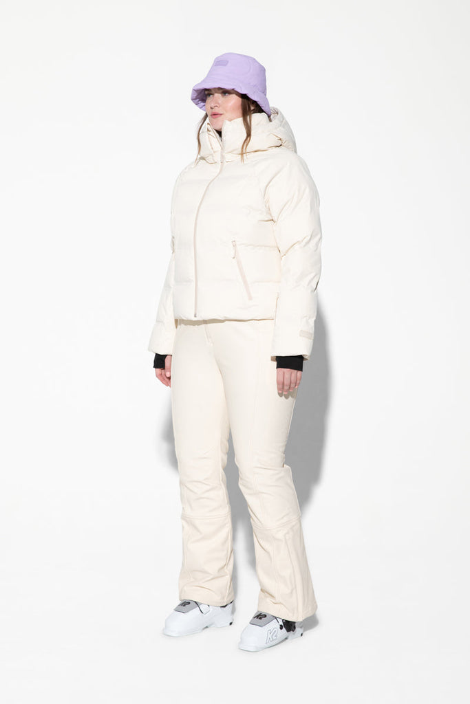 White Mock Collar Padded Jacket (FUBUBBLEIN) | Celio