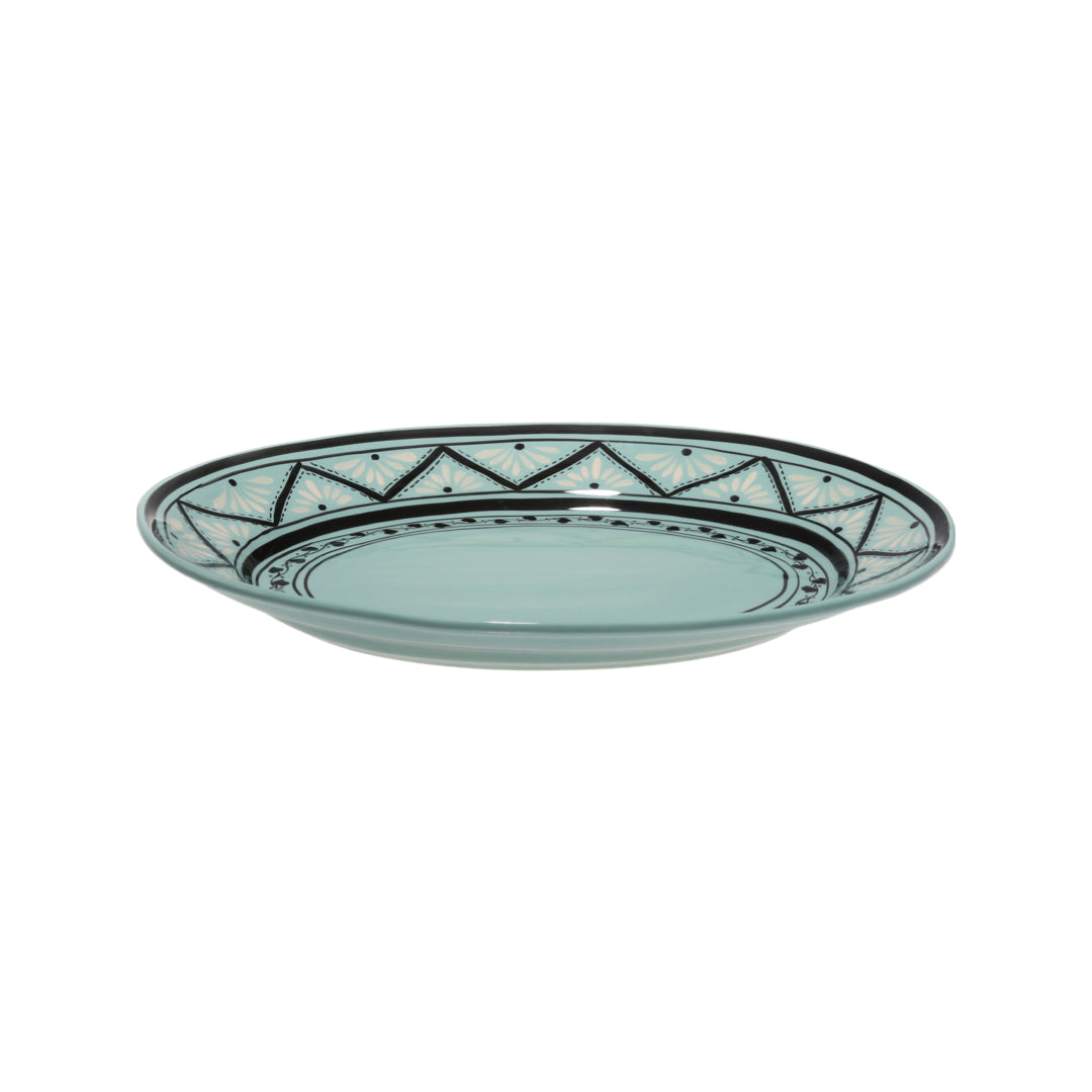 Gigi Aqua Oval Platter