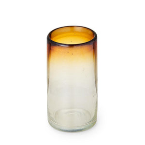 Iridescent Ombre Amber Highball - Glass Mexico