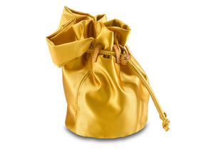 Grace Pouch Petite in Canary Satin