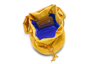 Grace Pouch Petite in Canary Satin