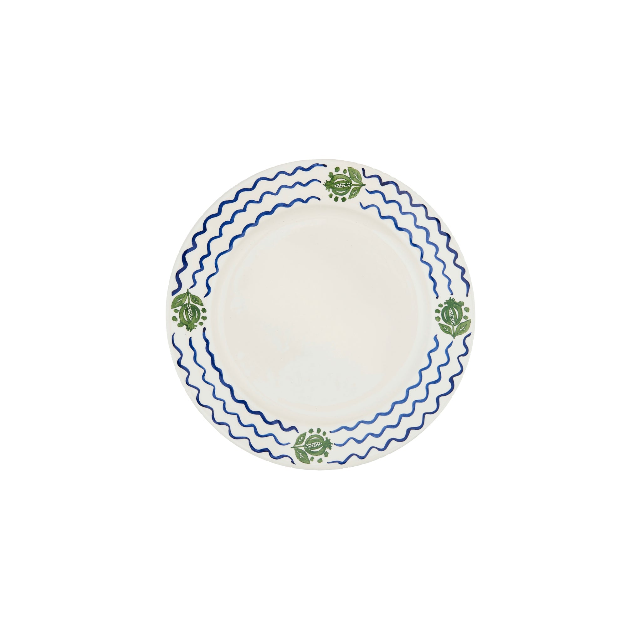 Blue and Green Granada Ceramic Medium Plate