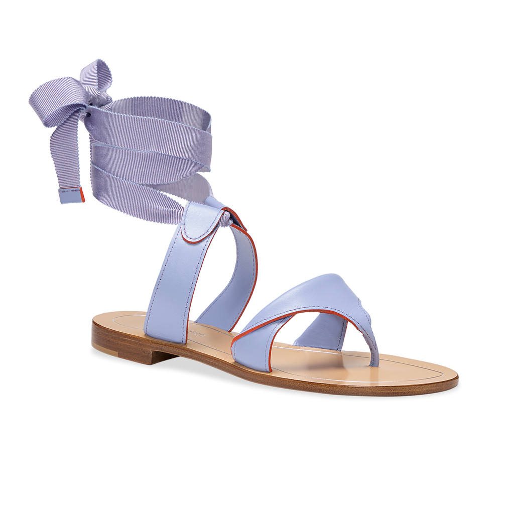 Grear in Periwinkle Calf & Orange Painted Edge