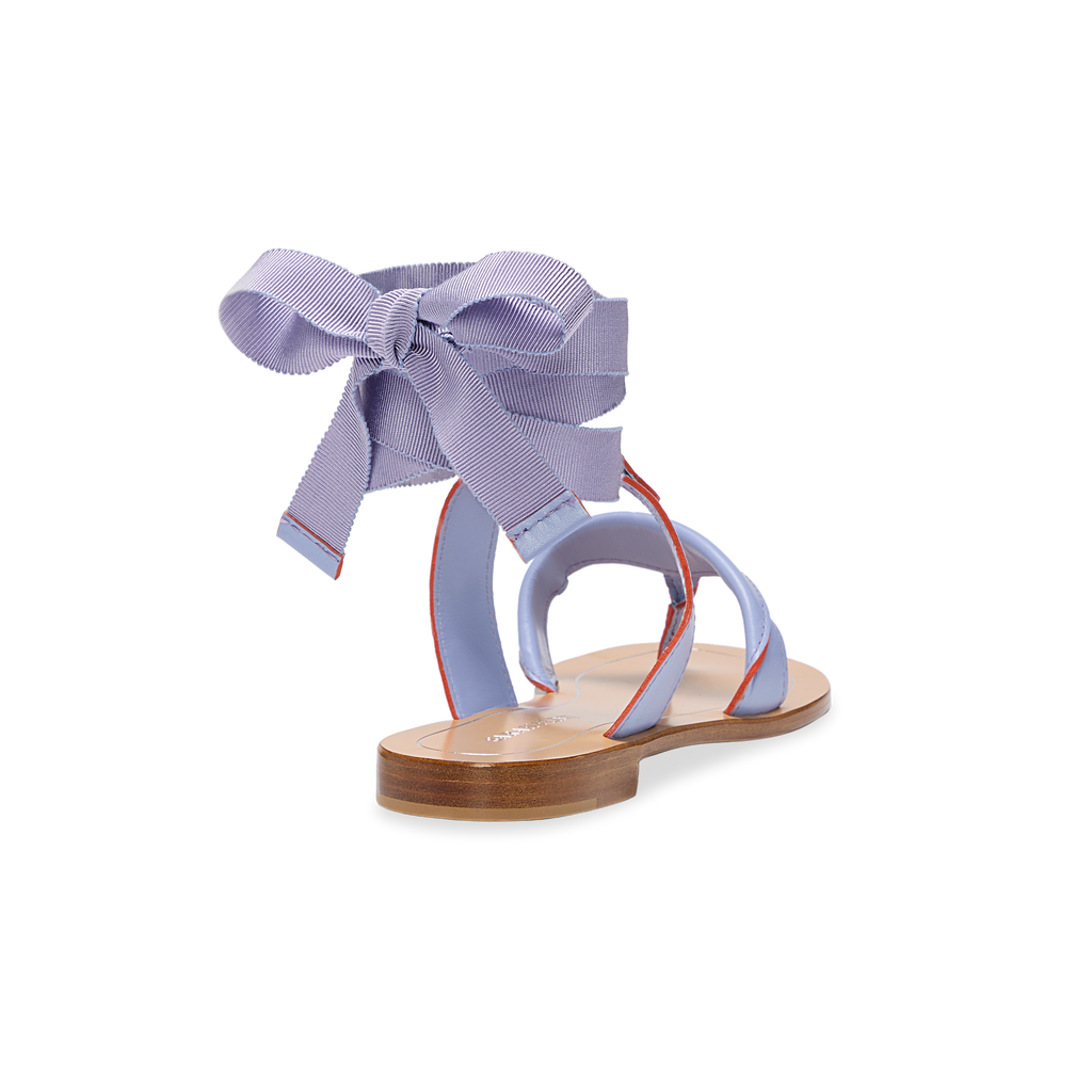 Grear in Periwinkle Calf & Orange Painted Edge