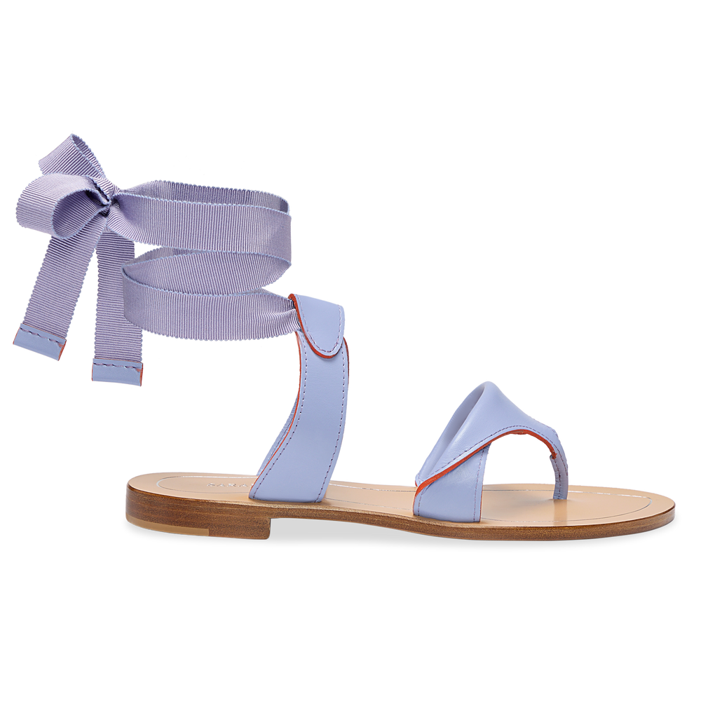Grear in Periwinkle Calf & Orange Painted Edge
