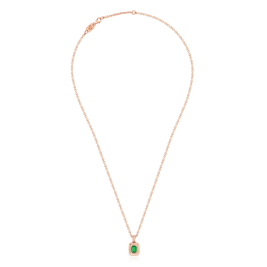 Green Emerald Luna Necklace