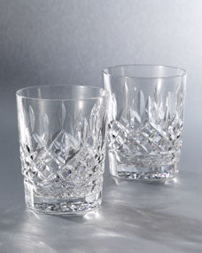 "Lismore" Crystal Double Old-Fashioned