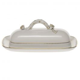 BUTTER DISH WITH BRANCH