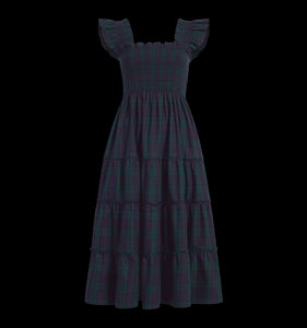 The Ellie Nap Dress - Blackwatch Tartan color:Blackwatch Tartan