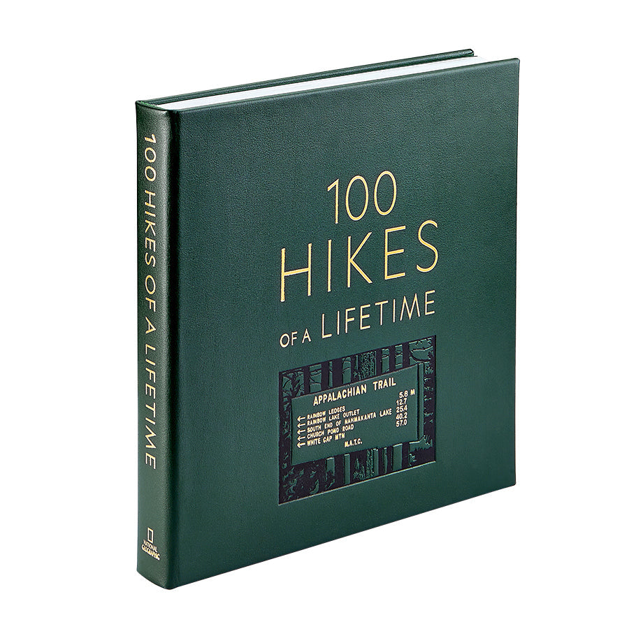 100 Hikes Of A Lifetime in Bonded Leather