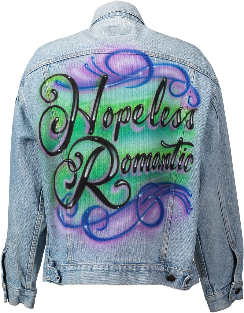 Cash Hopeless Romantic Airbrushed Denim Jacket | Over The Moon