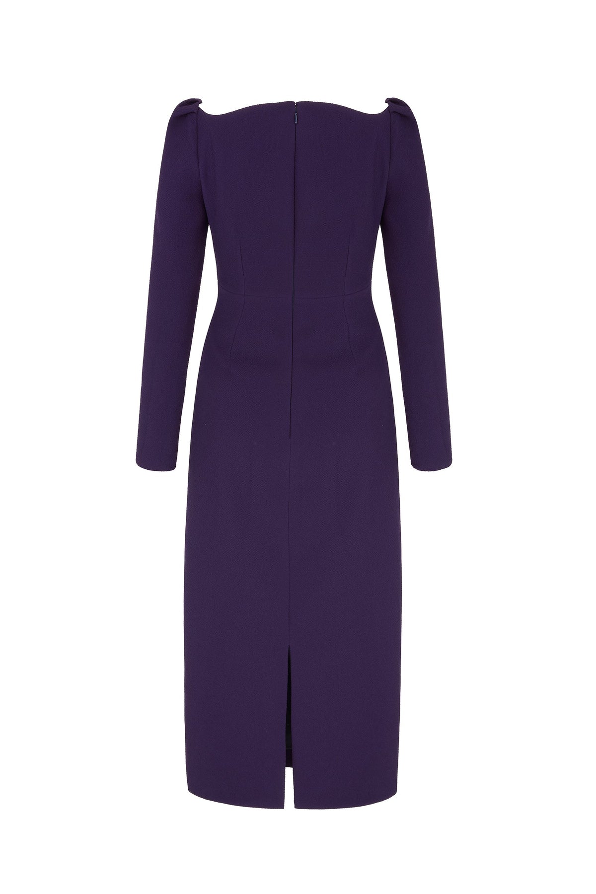 Halley Dress Stretch Crepe Blackcurrant