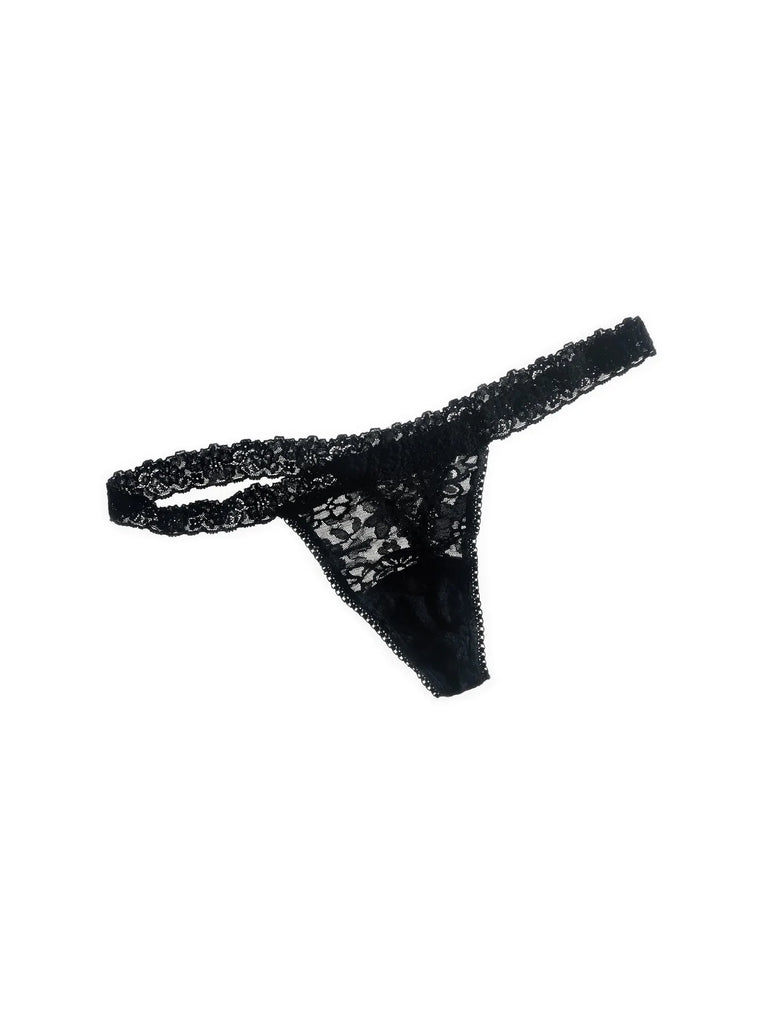  hanky panky Women's Signature Lace G-String, Black, One Size :  Clothing, Shoes & Jewelry