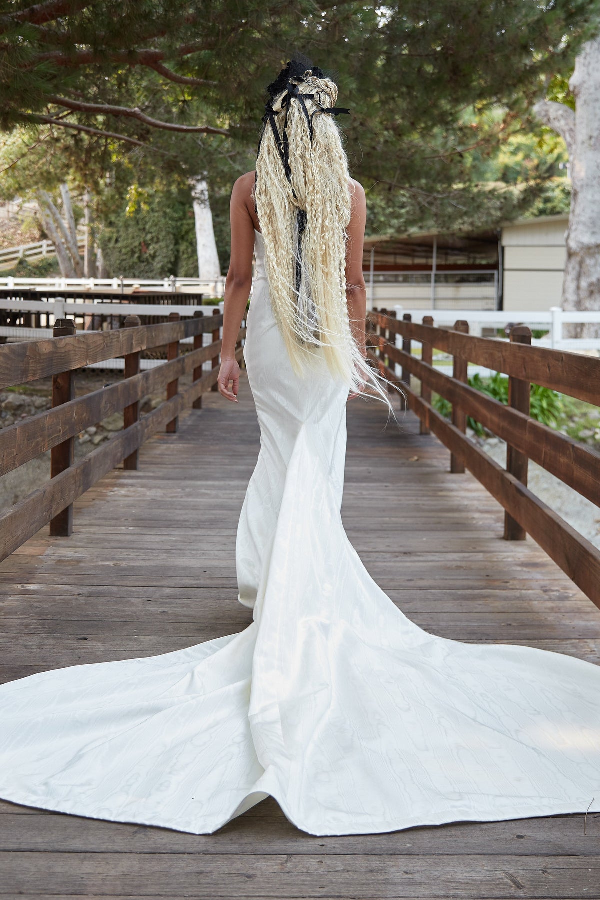 Hart Gown with Corset Top and Train