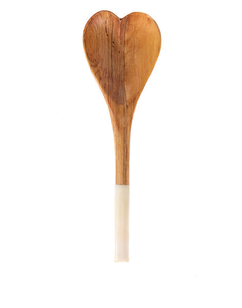 Bone + Wood Heart Spoon - Large