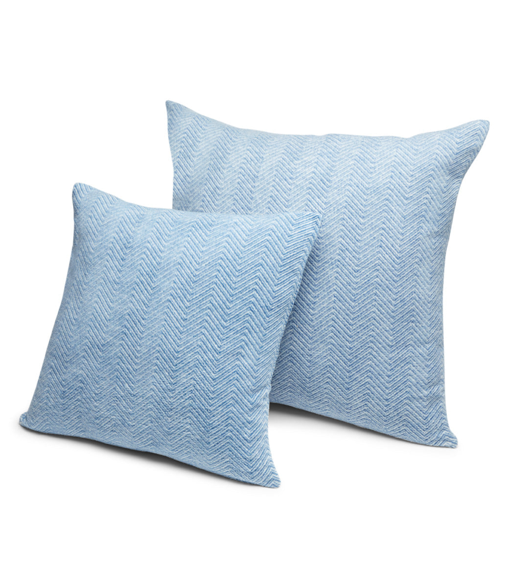 Bayside Herringbone Throw Pillow Covers