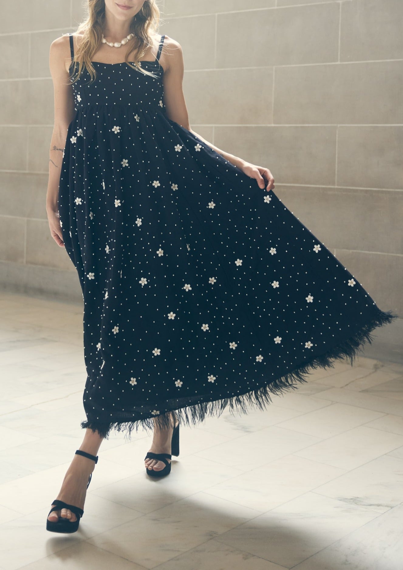 Gavin Beaded Midi Dress