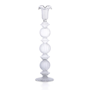 Issy Granger Tall Glass Candlestick Candle Holder