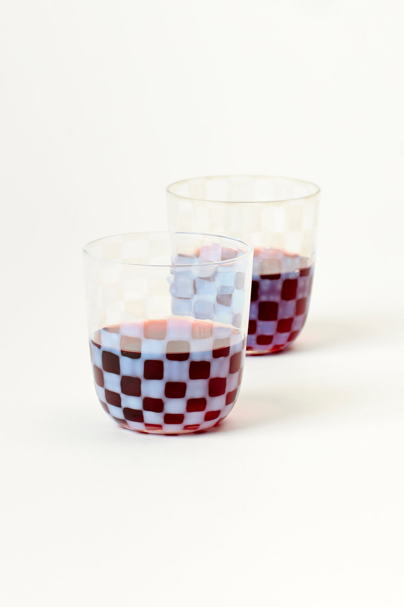 CHECKERBOARD TUMBLER