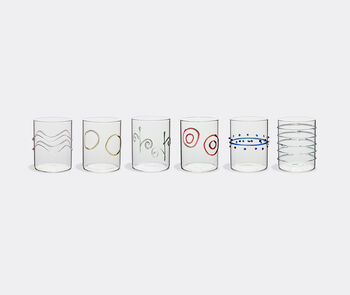 'Deco' water glass, set of six, Ichendorf Milano