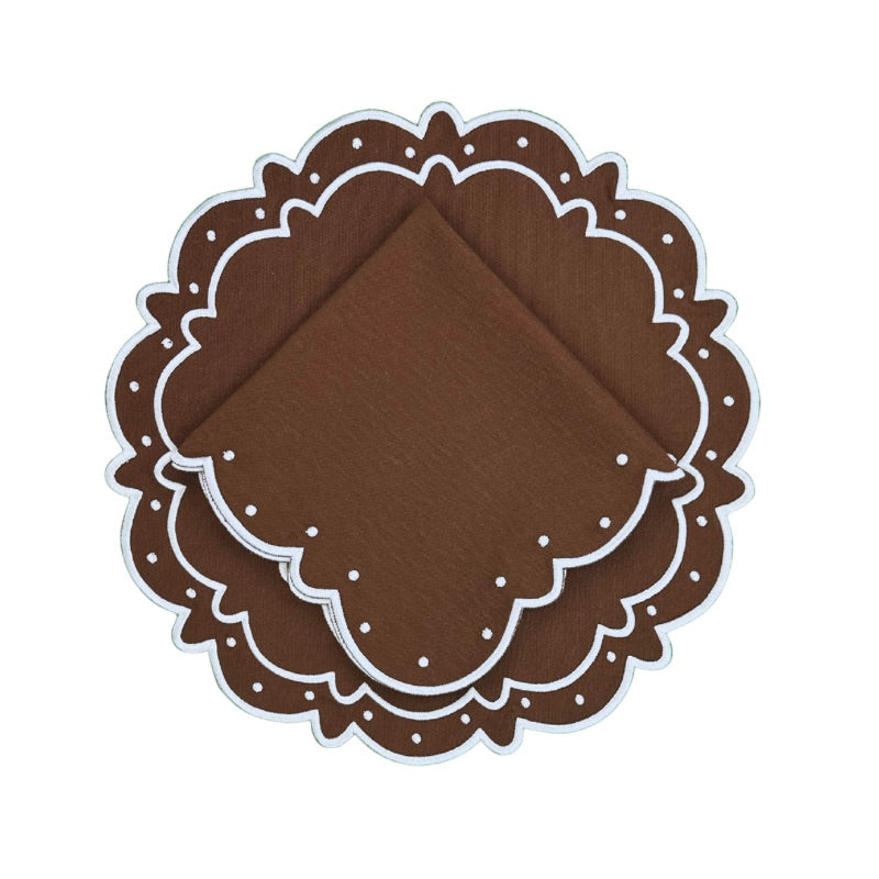 Ava Napkin - Dark Cocoa, Set of 4