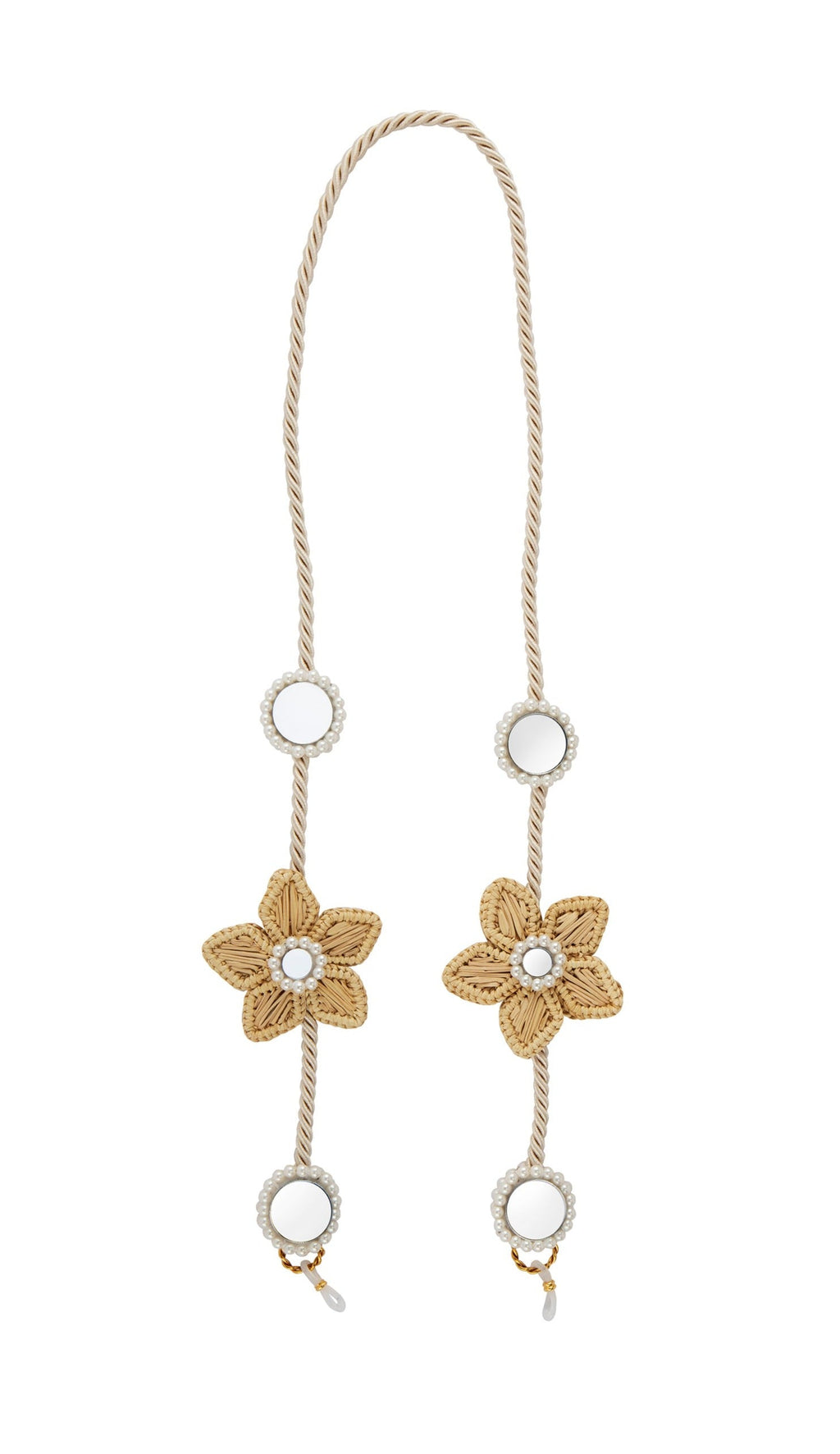 Flower Iraca & Mirror Sunglass Cord